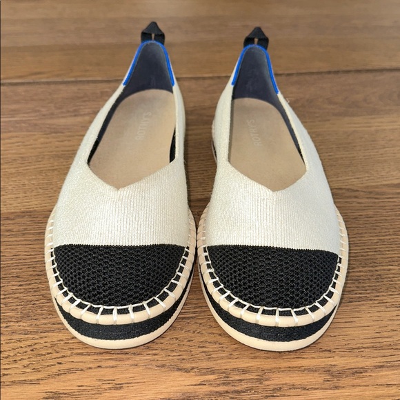 Rothy's Black and Cream Flats Size 10 - Picture 9 of 16